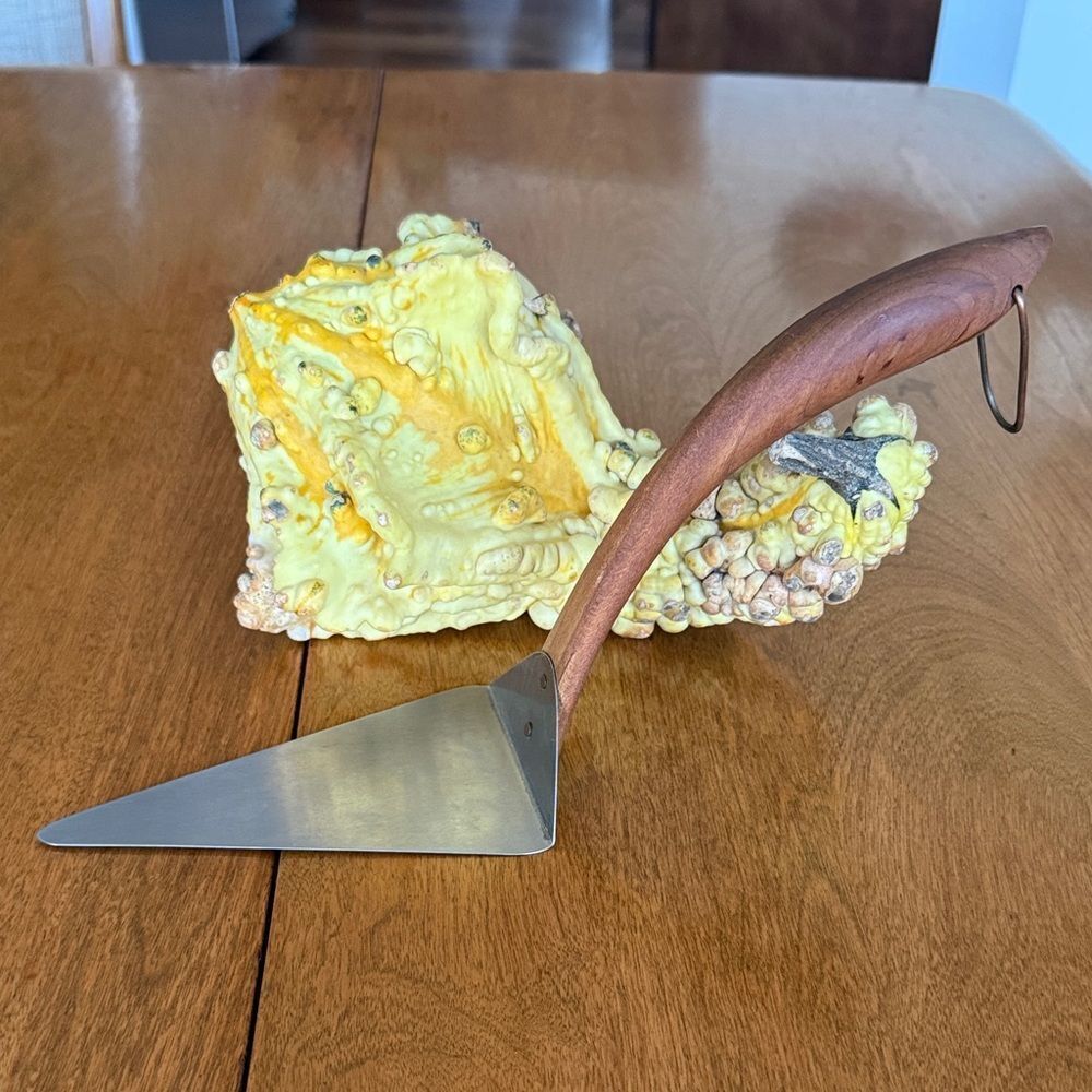 Handmade Madrona Wood Pie Server
